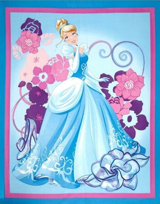 Cinderella 100 Cotton Print Fabric Springs Creative Etsy