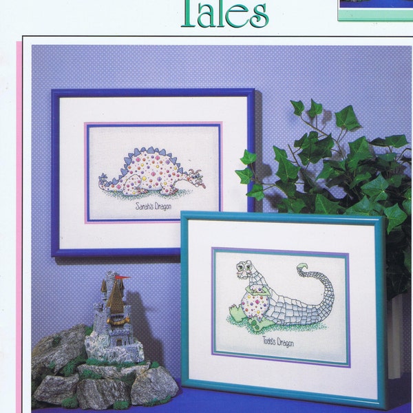 Dragon Tales Cross Stitch Chart Pattern 2 Whimsical Designs