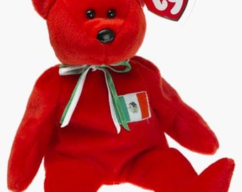 TY Beanie Baby Osito - The Mexican Bear Teddy Bear