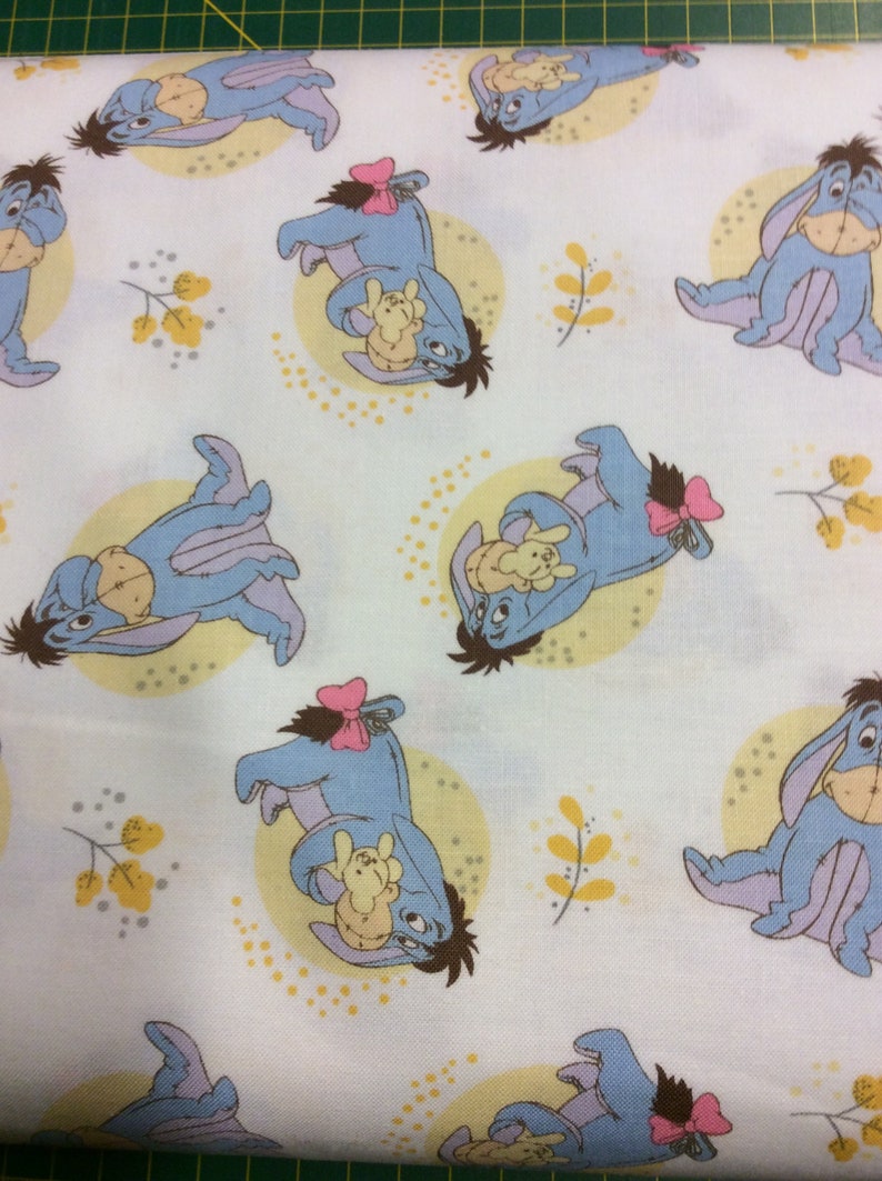 Fat Quarter Disney Winnie The Pooh And Friends Feathers Cotton Quilting Fabric