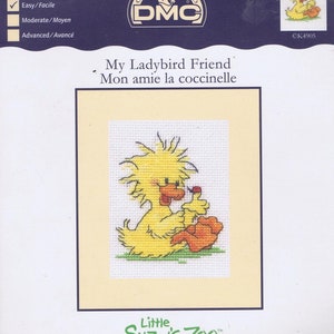 Ladybird Friend (Little Suzys Zoo) Cross Stitch Card Kit DMC