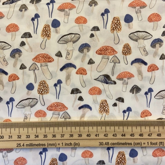 mushroom quilting fabric