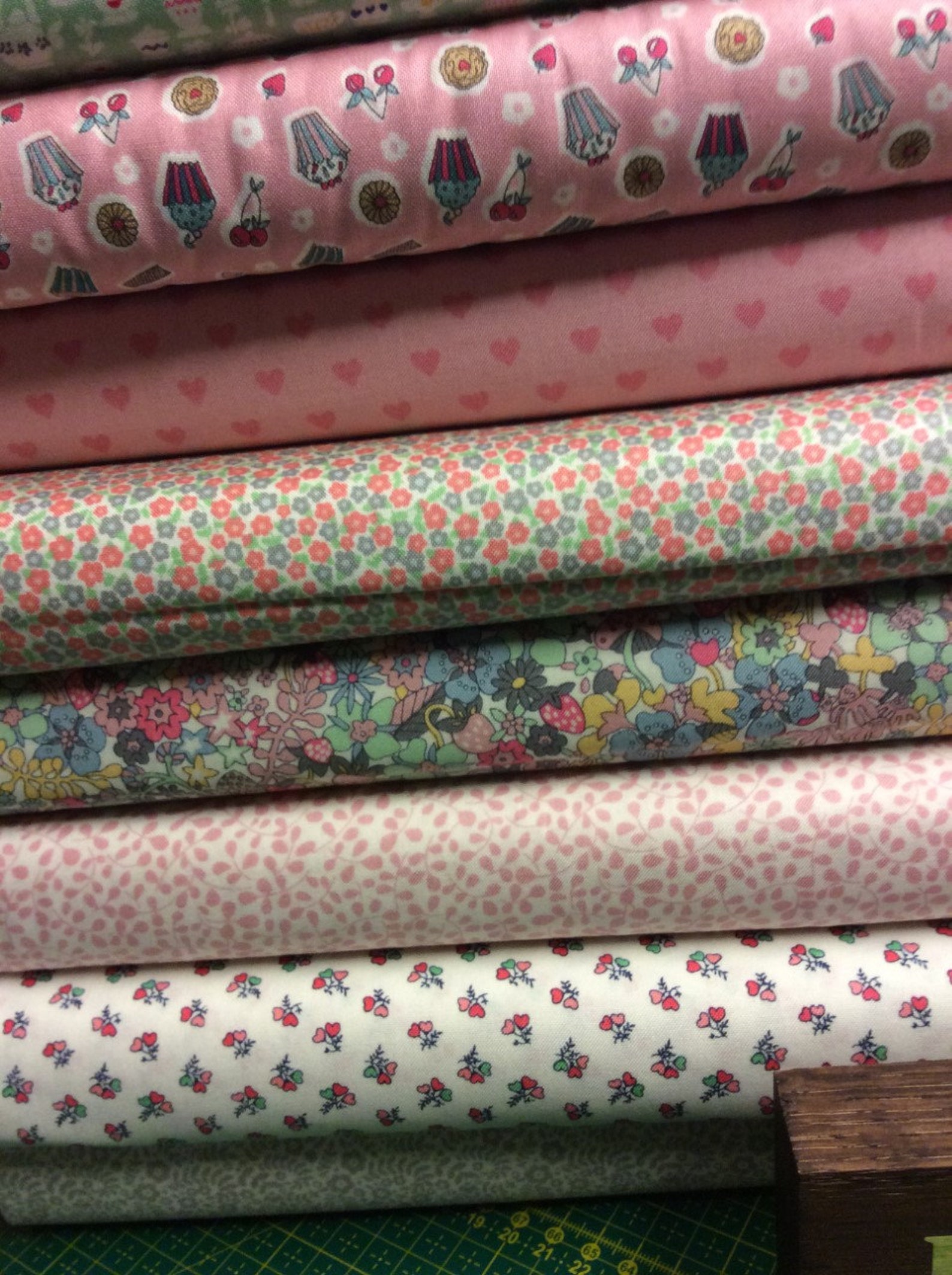 Fat Quarter Liberty Tea For Two Tea Party Cakes Cotton Etsy
