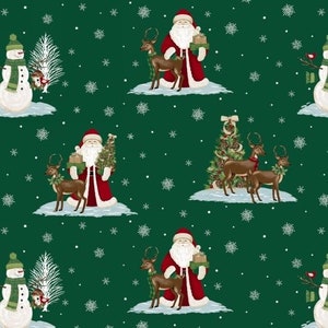 Fat Quarter A Christmas to Remember Cotton Sewing Quilting Patchwork Fabric