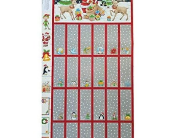 Santa Tree Farm Fabric Advent Calendar Panel, Reusable Advent Calendar -  Etsy