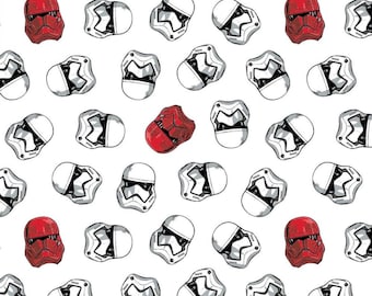 Fat Quarter Star Wars Storm & Sith Troopers On White 100% Cotton Quilting Fabric