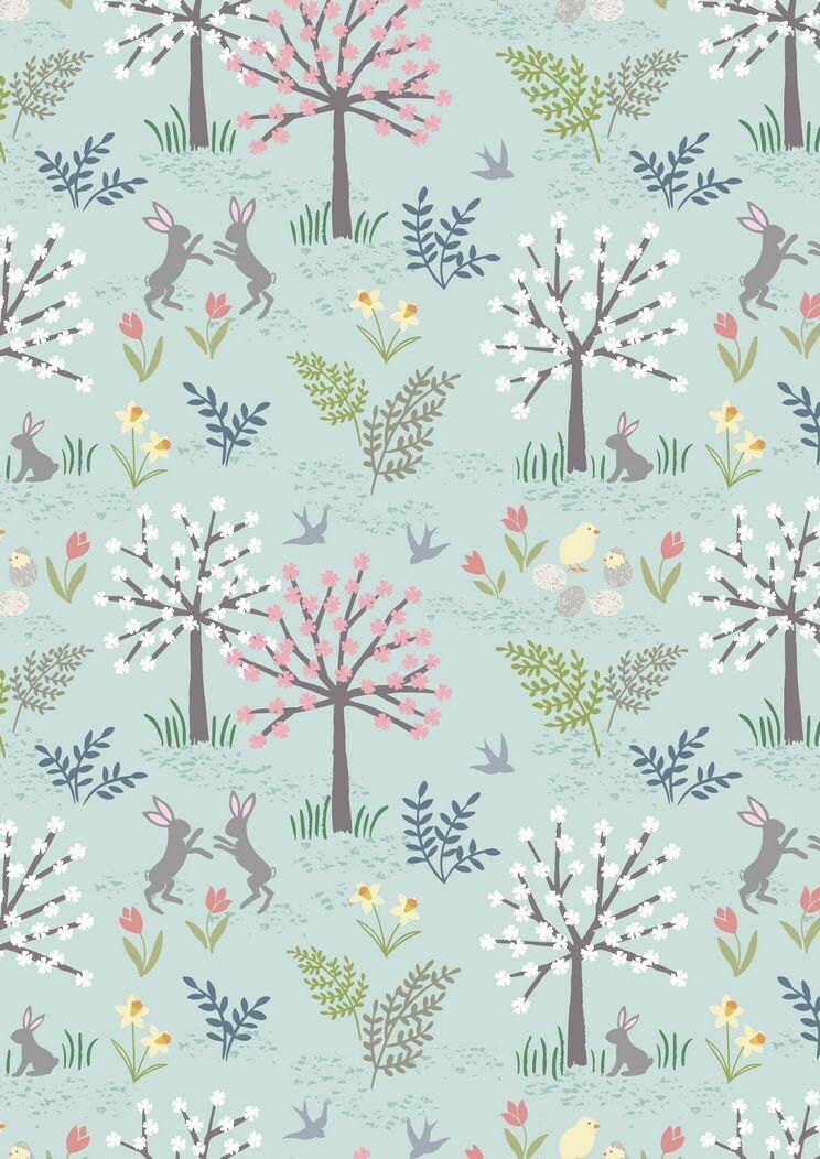Fat Quarter Island Girl Polynesian Look Dark Teal 100/% Cotton Quilting Fabric