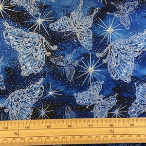 Fat Quarter Fairytales Star Butterfly Constellations 100% Cotton Fabric