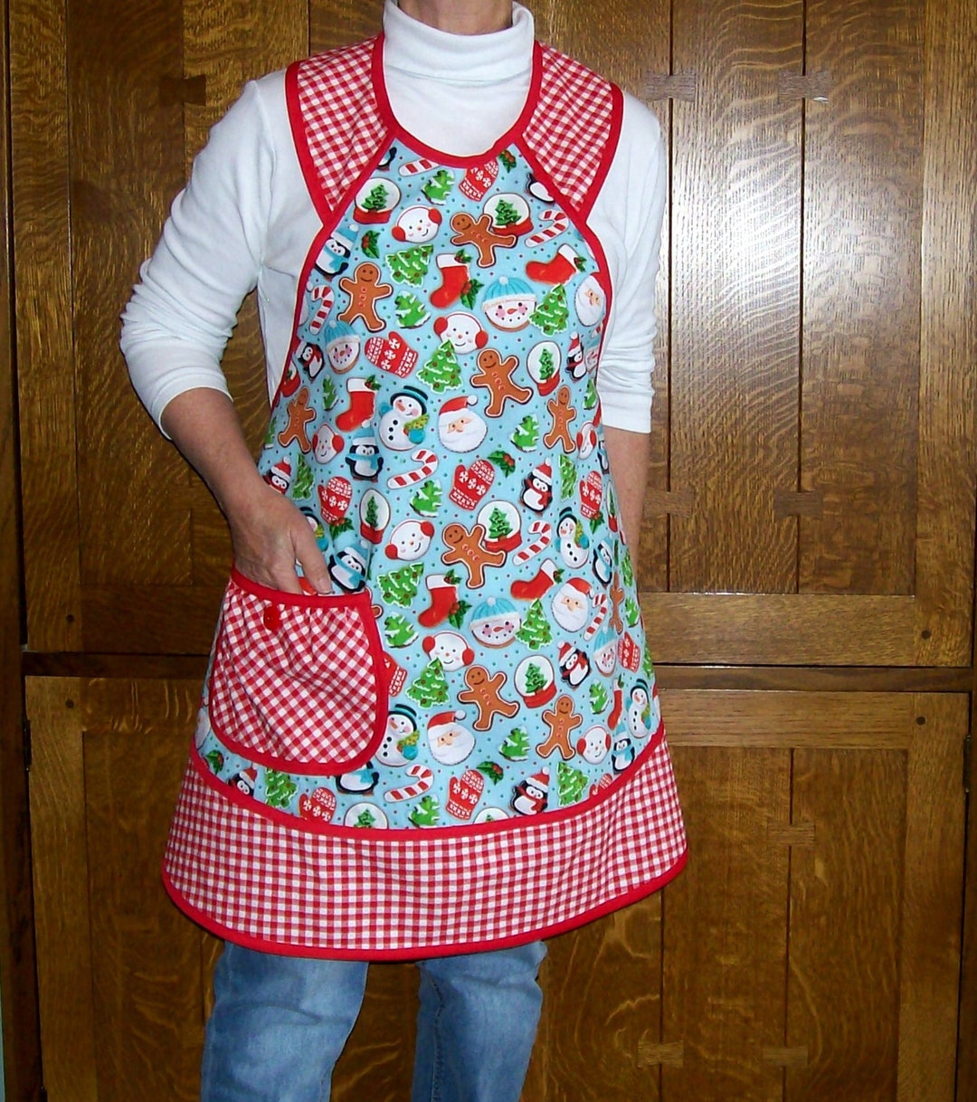 Christmas Cookie Retro Apron Cookie Baking Apron Retro Etsy