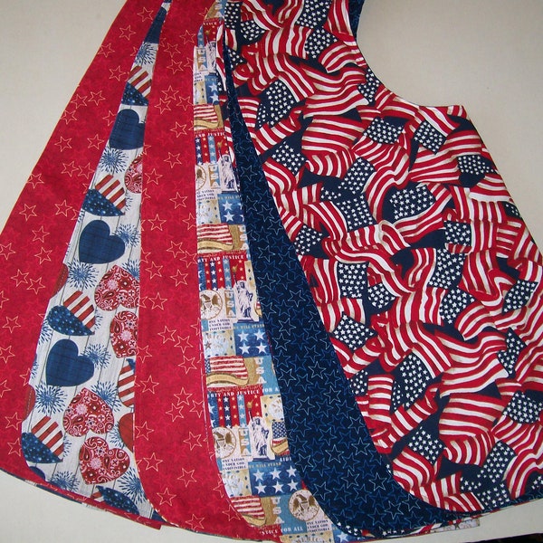 Adult Bibs Size Regular - Patriotic Bibs - Senior Care Bibs - Special Needs Clothing Protectors - Size Regular