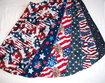 XL Adult Bib: Patriotic Reversible Clothing Protector