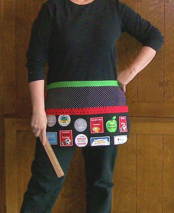 Teacher Appreciation Apron – Utility Tool Belt, Teacher Award Pockets