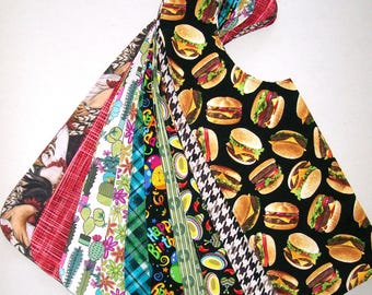 Reversible Adult Bib: Small Size, Assorted Prints, Dignity Mealtime Bib