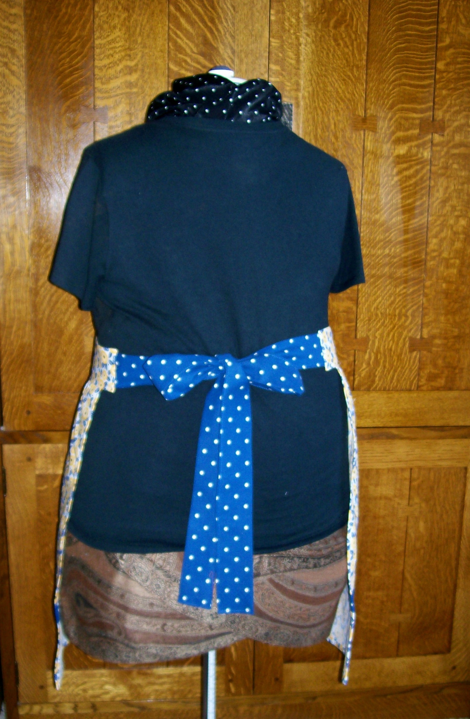 Plus Size Half Apron Floral Calico Half Apron Blue and Etsy
