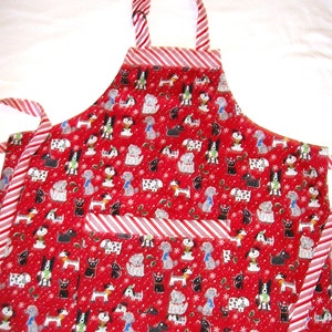 Delantal Red Dog Boy - Delantal Holiday Butcher Boy - Talla 6