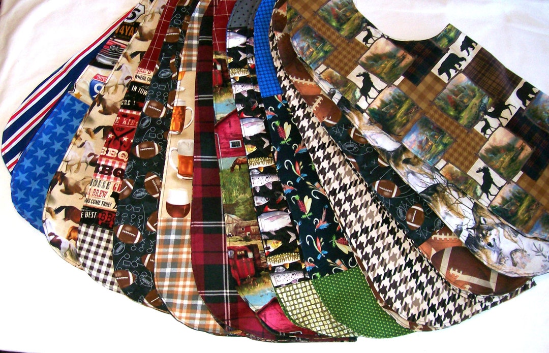 Adult Bibs Reversible Size Regular Senior Care Bibs Special Needs