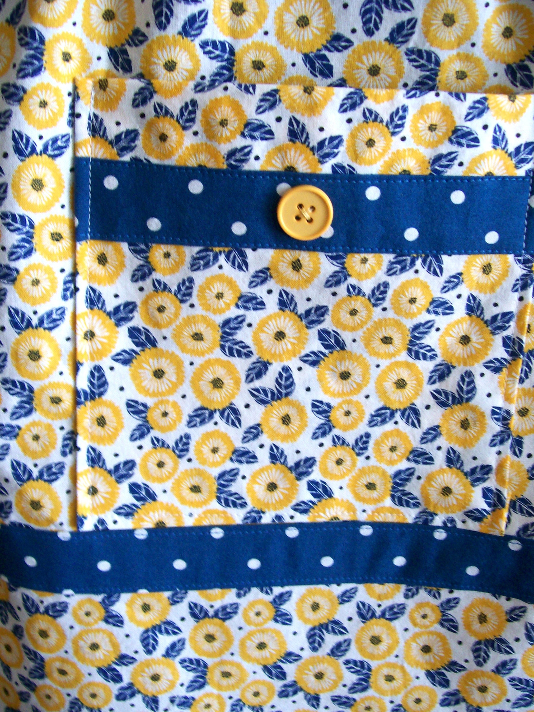 Plus Size Half Apron Floral Calico Half Apron Blue and - Etsy