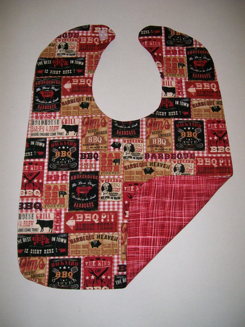 Adult Bibs Reversible Cotton Bibs Senior Care Bibs Etsy