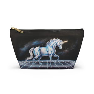 Cosmic Unicorn Accessory Pouch: Galaxy Art Makeup Bag