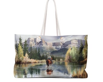 Cowboy Lake Weekender Bag: Nature-Inspired Travel Tote