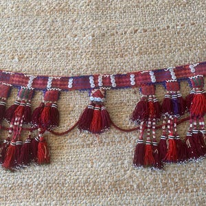 Bedouin woven camel decoration