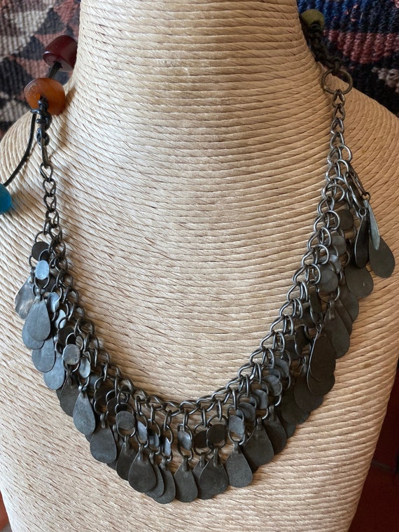 Antique Bedouin amulet necklace