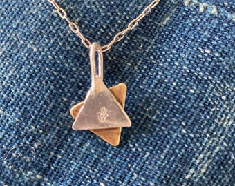 Star of David small pendant necklace