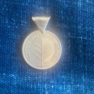 British Mandate coin pendant