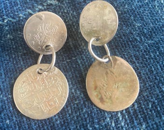 Ottoman coin double earrings