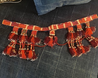 Bedouin woven camel decoration