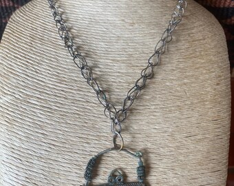 Bedouin  nose ring turned into a pendant