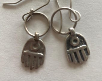 hamsa earrings -Bedouin style