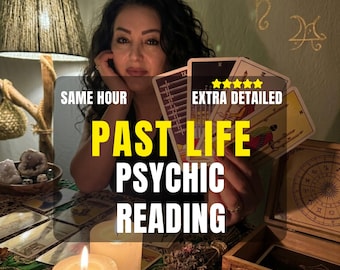 Leitura psíquica de vidas passadas na mesma hora, revelação de memórias da alma e energia cármica, quem esteve em minhas vidas anteriores, insights mediúnicos.