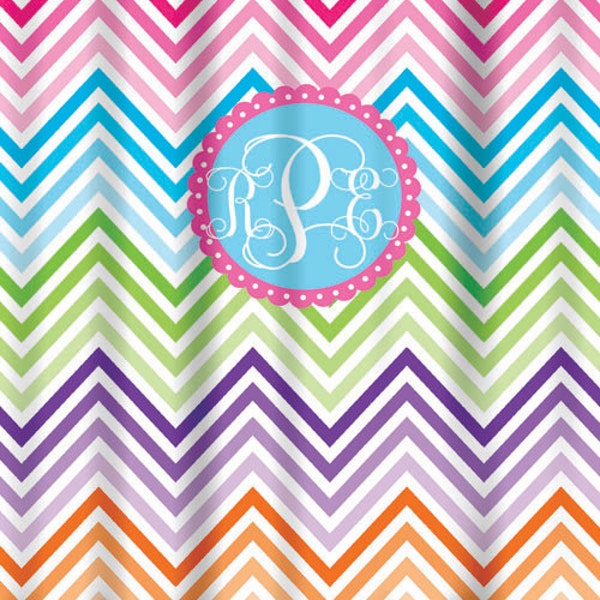 Personalized Shower Curtain-Design your own-Printed Shower Curtain, NOT embroidered, chevron, polka dots, quatrefoil, boys, girls, kids