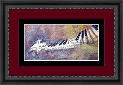 11x22 Whimsical Piano Keys Art Print | Musical Wall Decor for