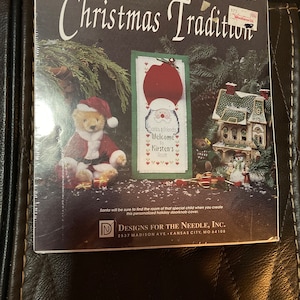 Crosstitch kit Christmas tradition door knob cover complete kit sealed
