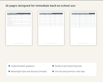 Teacher Paraprofessional Daily Alignment & Handoff Kit | Special Education Printable PDF