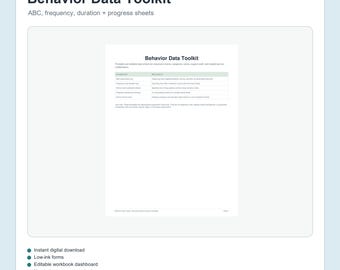Verhaltensdaten-Toolkit für Sonderpädagogik