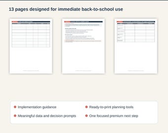 Transition Student Snapshot & Support Profile | Special Education Back to School Printable PDF