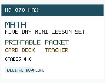 Math Confidence Mini Lessons | Special Education Math Strategy Printable
