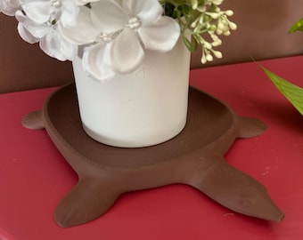 3D Printed Softshell Turtle Catch-All Tray, Wildlife Desk Decor, Reptile Lover Gift