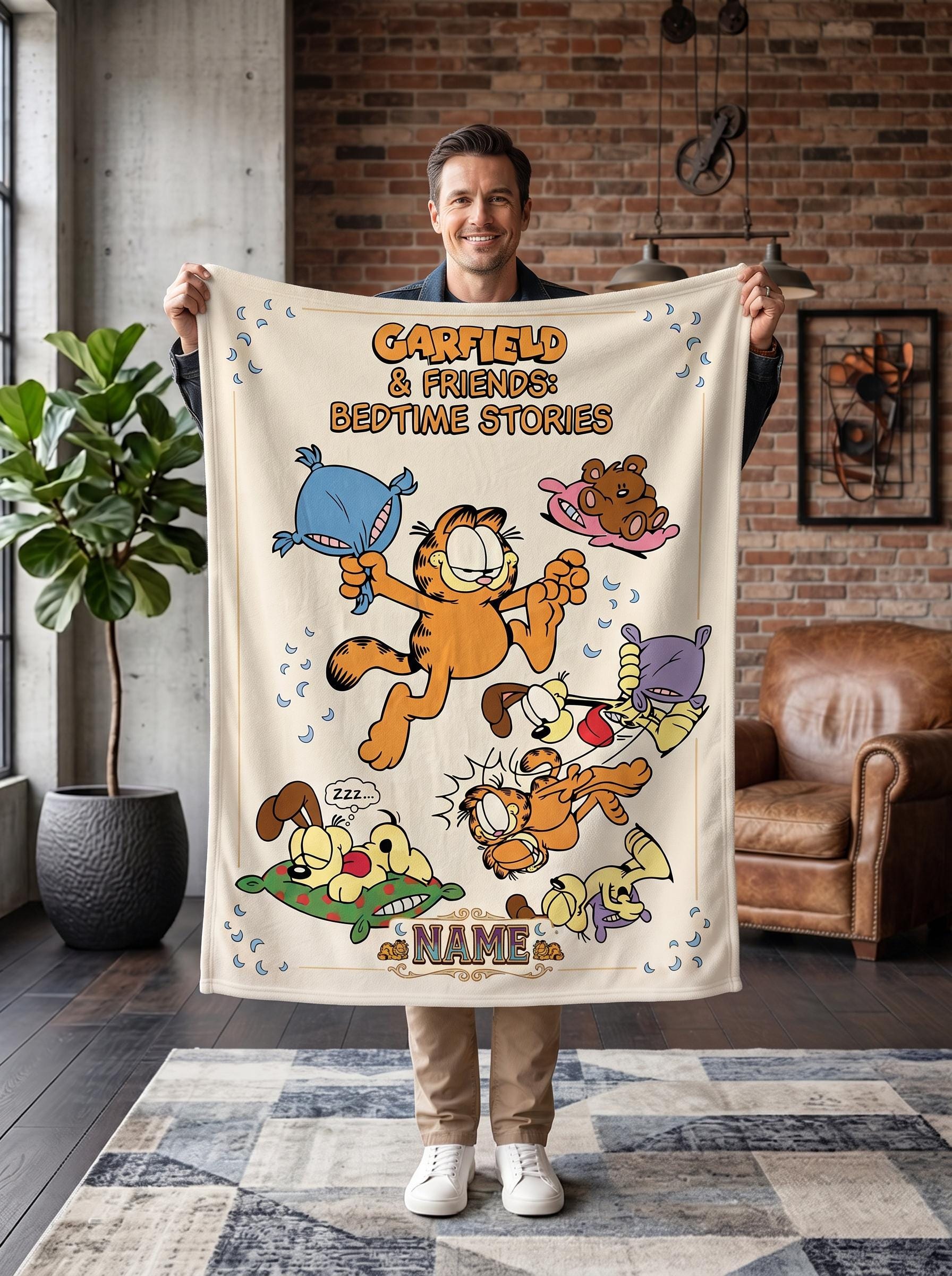 Vintage Garfield Blanket - Etsy