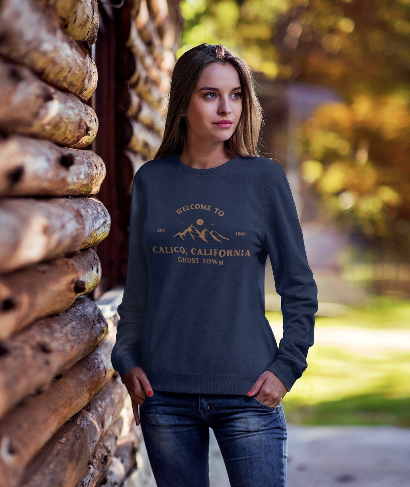 Calico California Ghost Town Crewneck Sweatshirt Distressed - Etsy Ireland