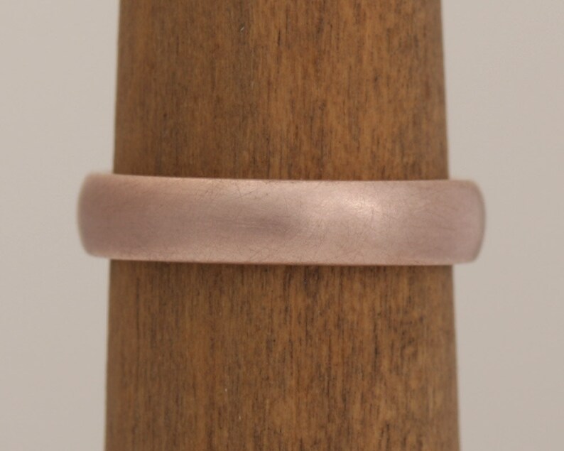 Bride/'s red gold band #803. size 5 12 ready to ship