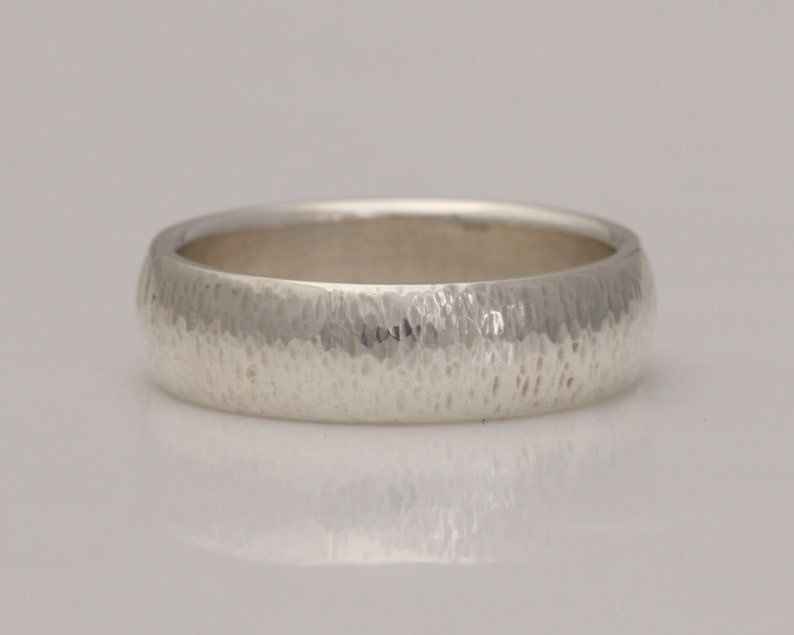 #767. Hammered silver band size 8 78 ready to ship or custom sizes 4 to 14