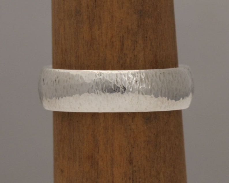#767. Hammered silver band size 8 78 ready to ship or custom sizes 4 to 14