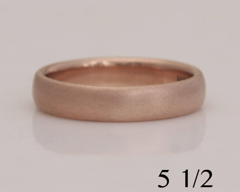 Bride/'s red gold band #803. size 5 12 ready to ship