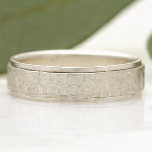 Mens' Sterling Silver Wedding Band, size 10 1/2, ready to ship.