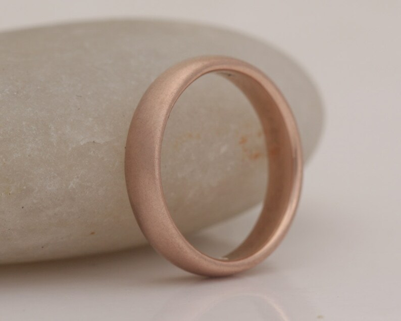 Bride/'s red gold band #803. size 5 12 ready to ship