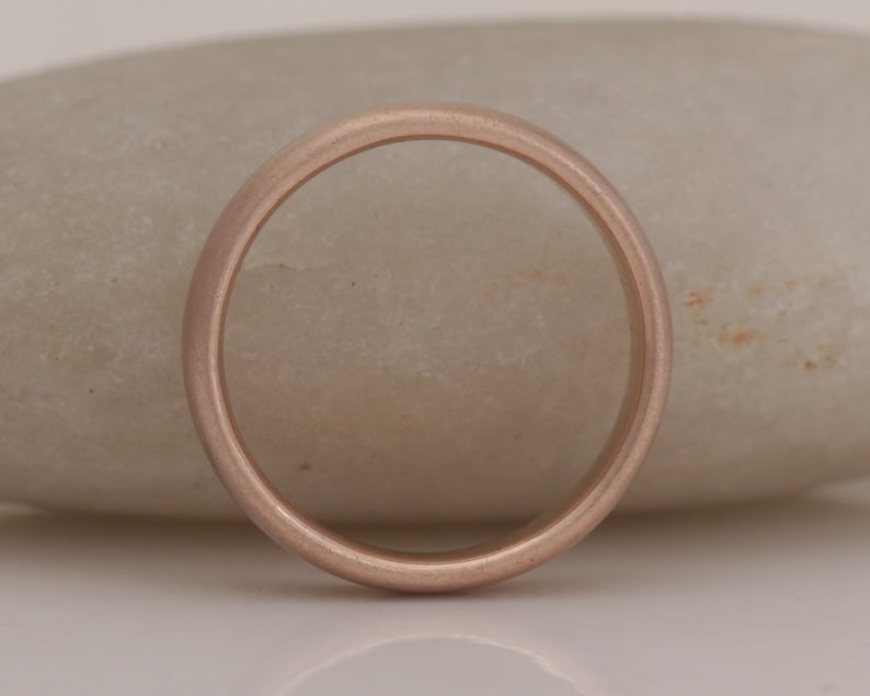 Bride/'s red gold band #803. size 5 12 ready to ship